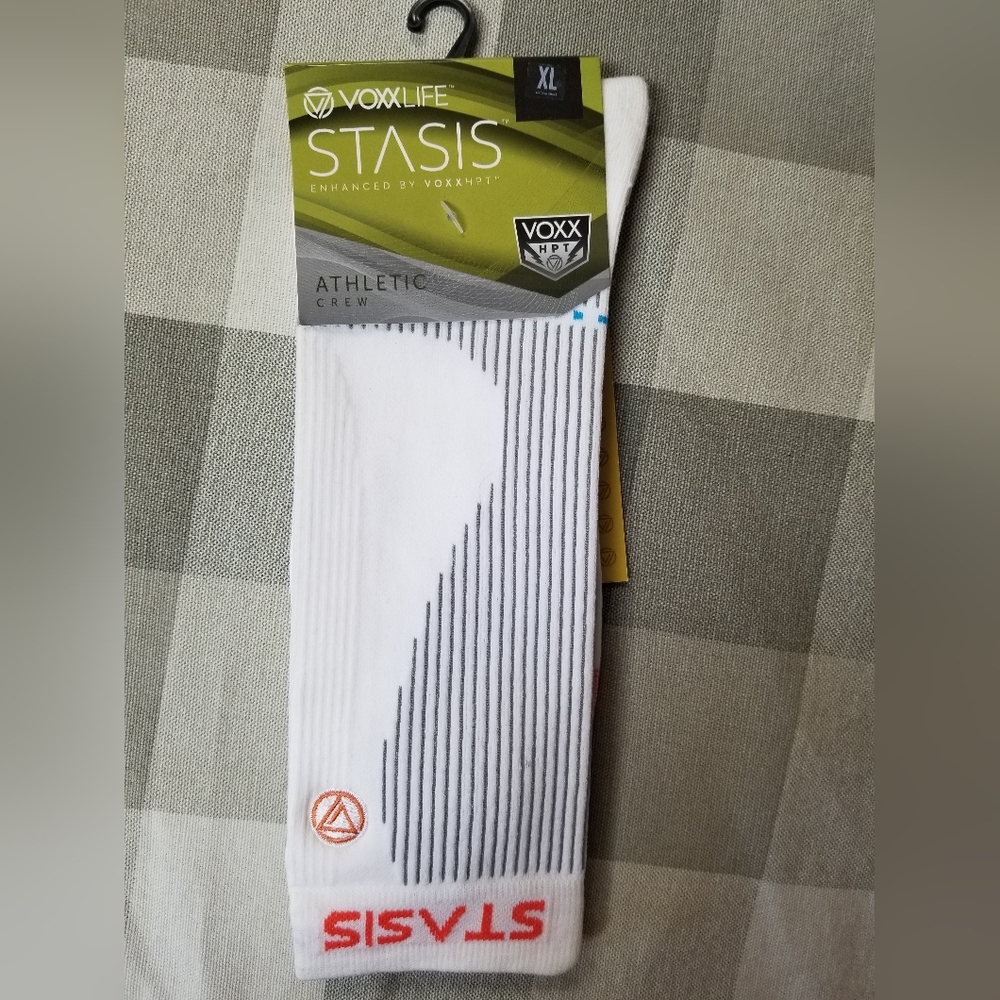 Voxx Socks HPT Neuro-stimulation XL White Athletic Performance